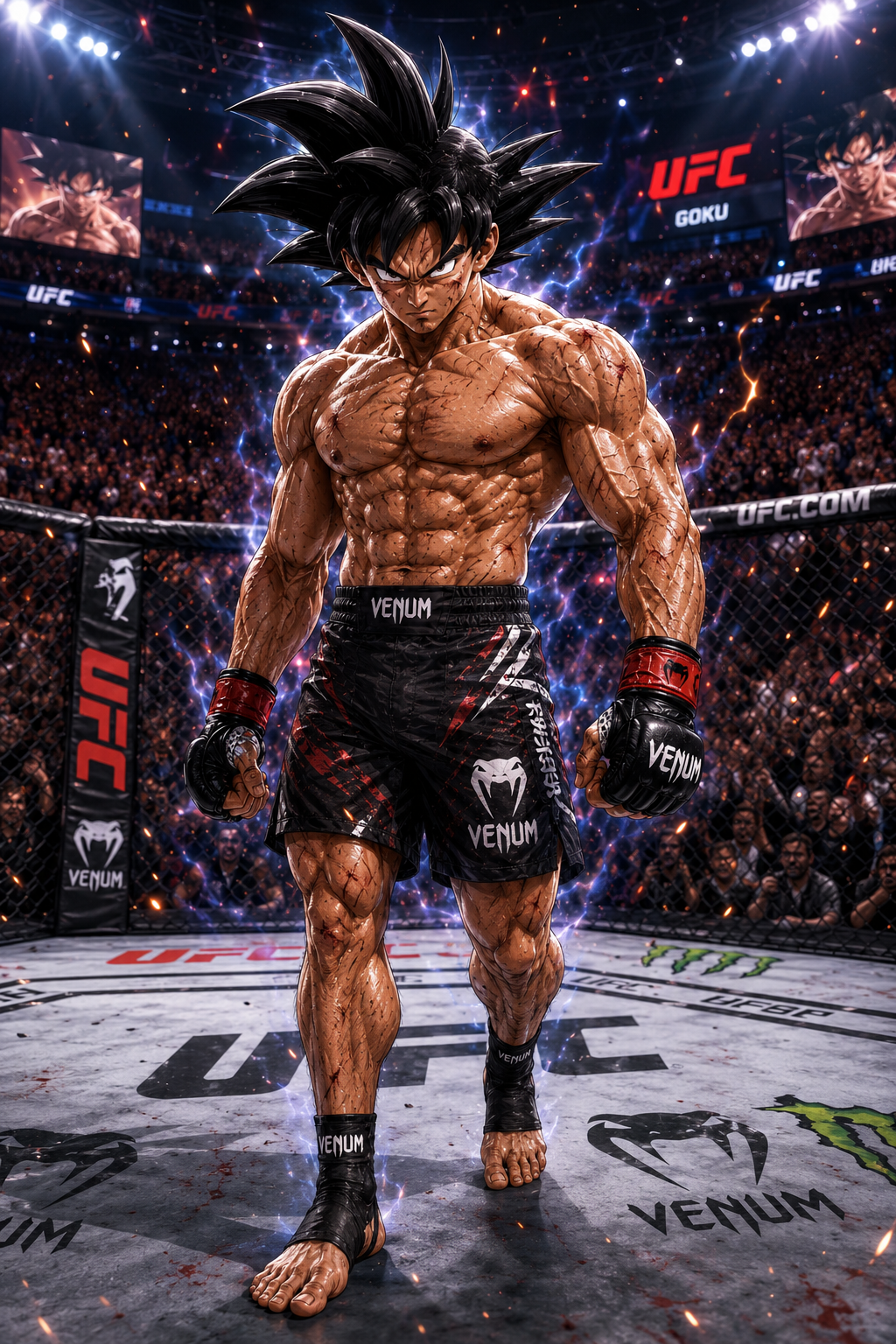 Serviette de plage « MMA X MANGA »