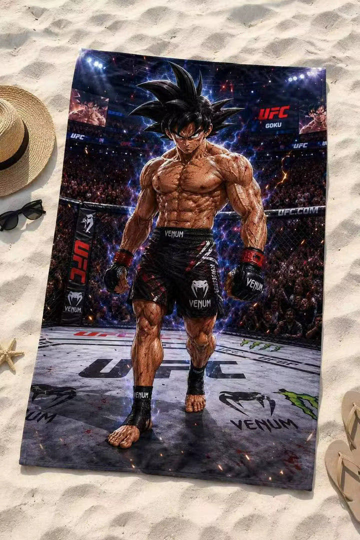Serviette de plage « MMA X MANGA »