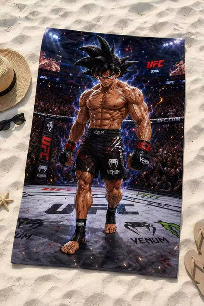 Serviette de plage « MMA X MANGA »