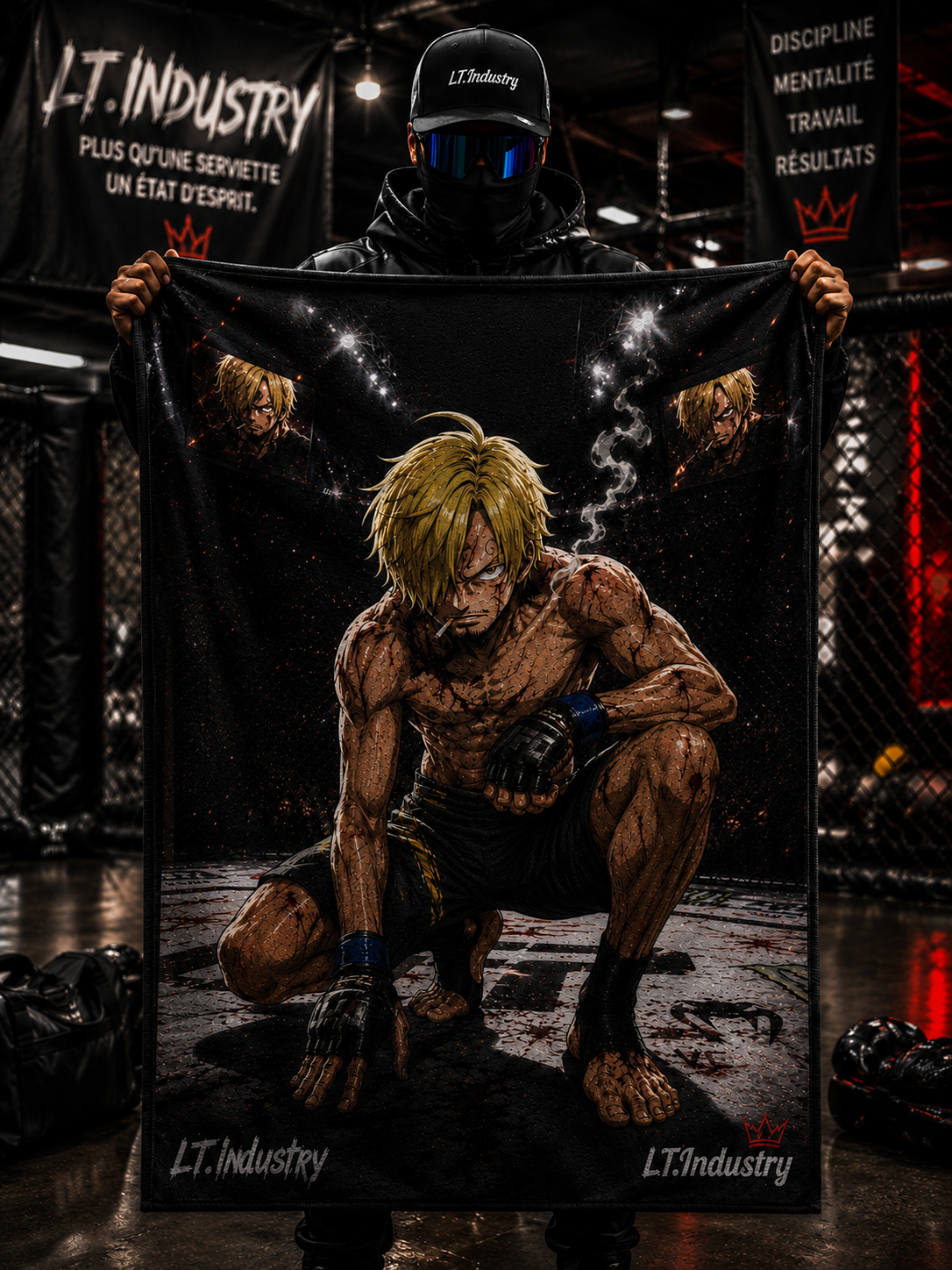 Serviette de plage « MMA X MANGA »