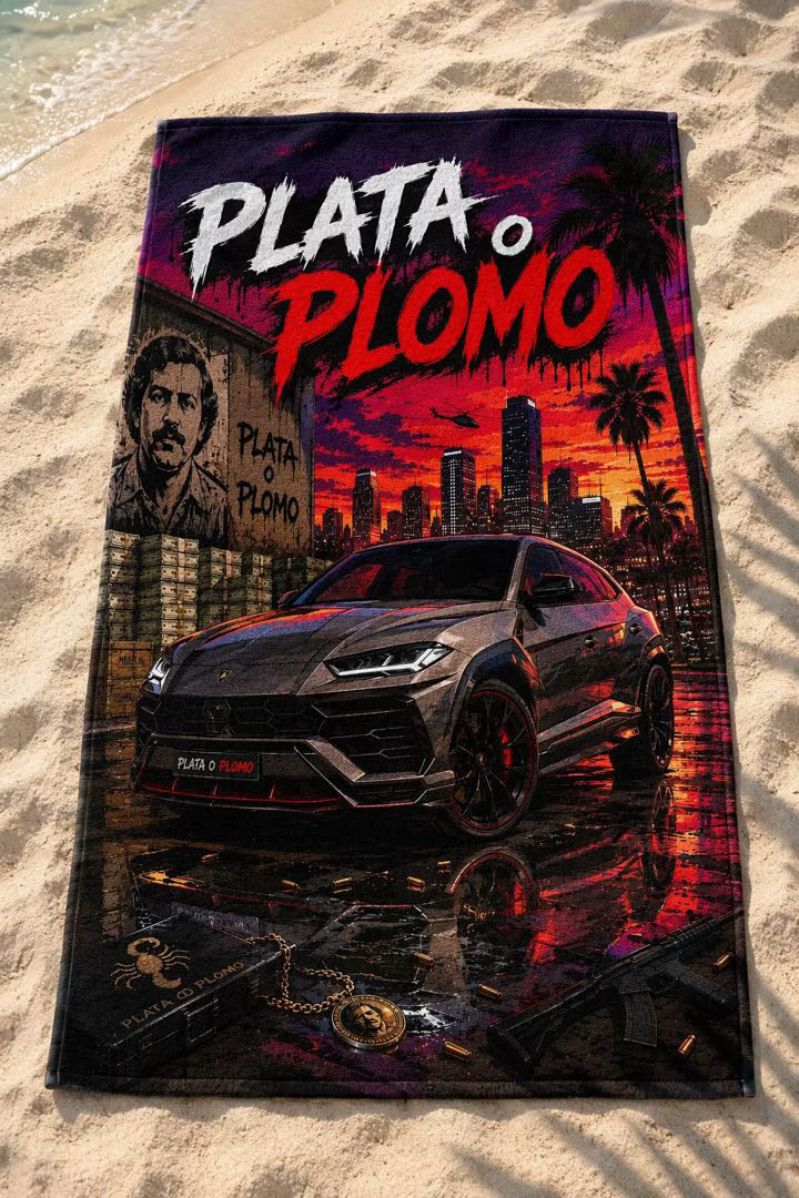 Serviette de plage Plata o Plomo